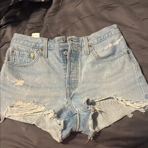 Distressed Denim Women Shorts